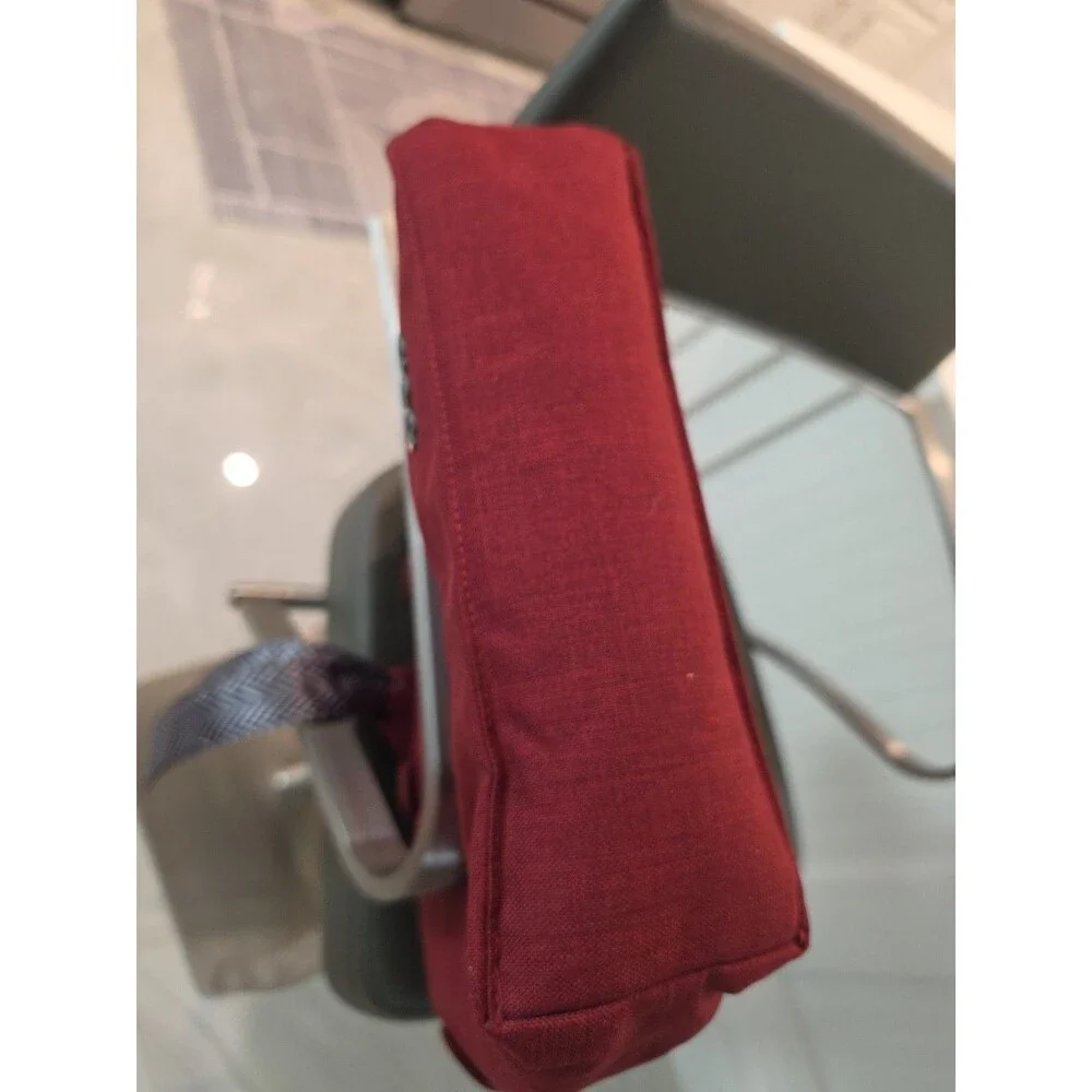 Burgundy OGIO Insulated Cloth Computer Tote bag Multi pockets Button Design